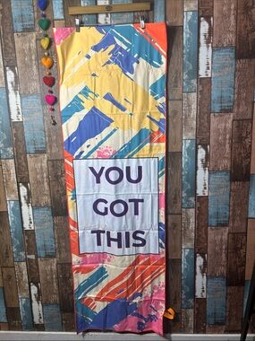 Motivational 'You Got This' workout travel Towel - Multicolor